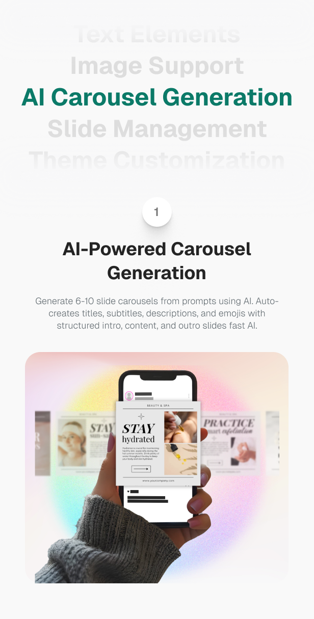CreatePostAi - AI-Powered Carousel Generator SaaS
