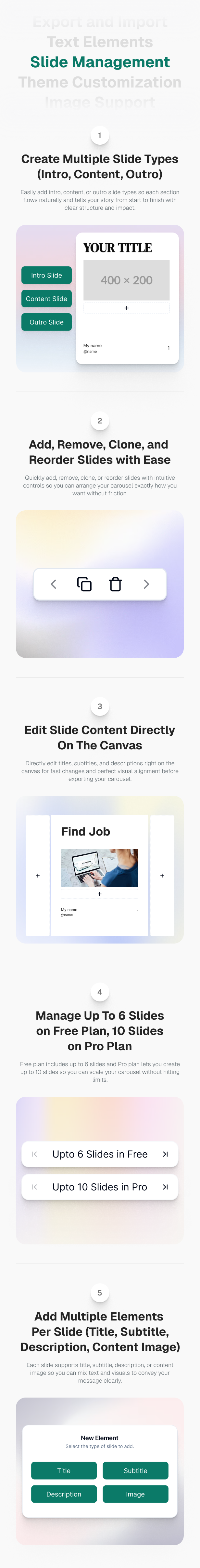 CreatePostAi - AI-Powered Carousel Generator SaaS